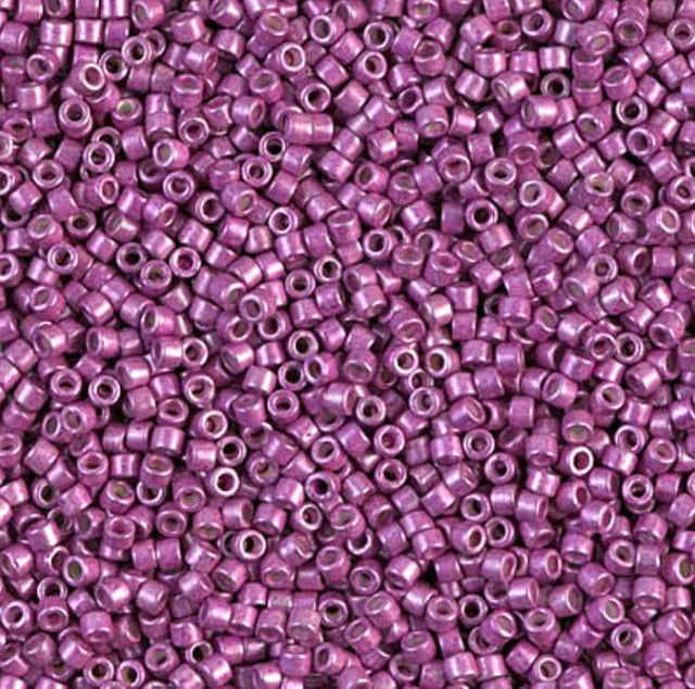 Galvanized Semi-Frosted Magenta Miyuki Delica 11/0 DB1184