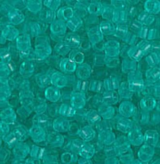 DB1304 11/0 Dyed Transparent Dark Mint Green Miyuki Delica