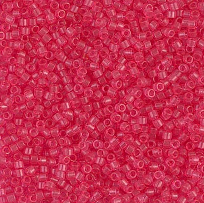 Dyed Transparent Bubble Gum Pink Miyuki Delica 11/0 DB1308
