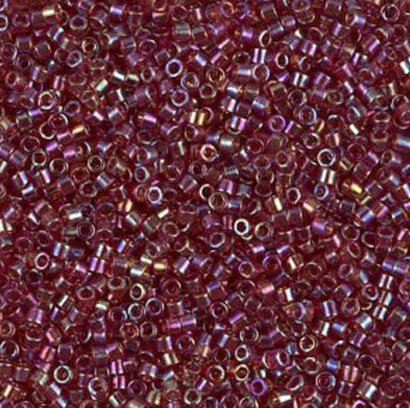 DB1242 11/0 Transparent Dark Cranberry AB Miyuki Delica