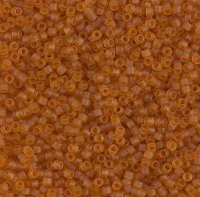 DB1261 11/0 Matte Transparent Marigold Miyuki Delica