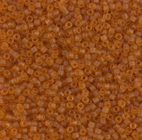 DB1261 11/0 Matte Transparent Marigold Miyuki Delica