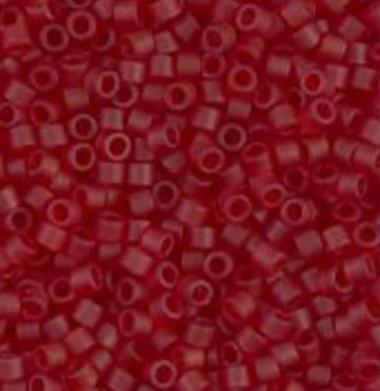 DB1262 11/0 Matte Transparent Dark Cranberry Miyuki Delica