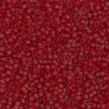 DB1262 11/0 Matte Transparent Dark Cranberry Miyuki Delica