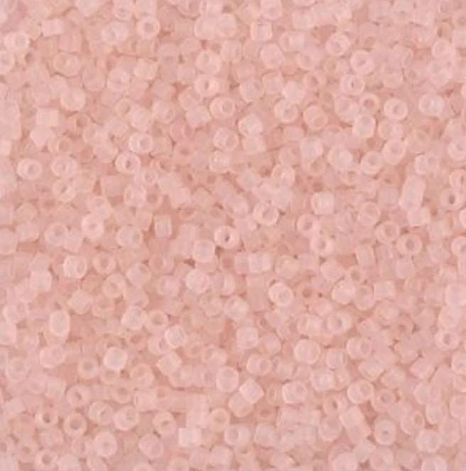 DB1263 11/0 Matte Transparent Pink Mist Miyuki Delica