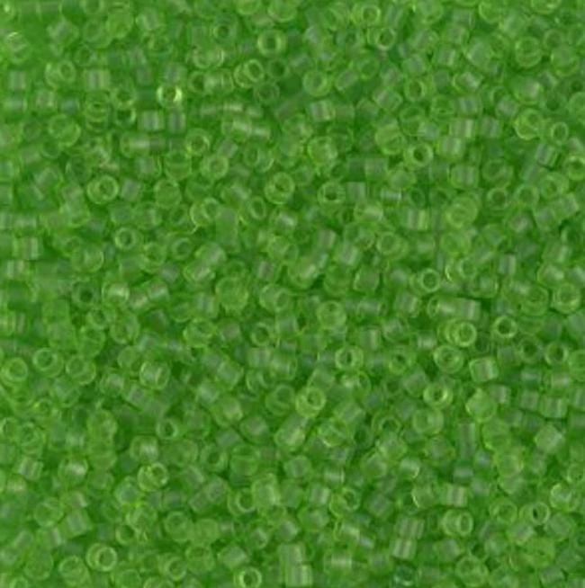 DB1266 11/0 Matte Transparent Lime Miyuki Delica