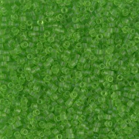 DB1266 11/0 Matte Transparent Lime Miyuki Delica