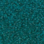 DB1268 11/0 Matte Transparent Caribbean Teal Miyuki Delica