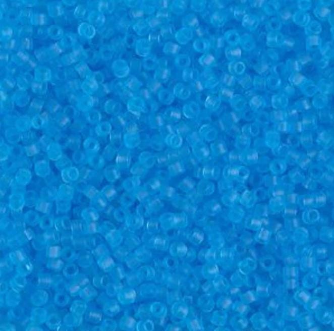 DB1269 11/0 Matte Transparent Ocean Blue Miyuki Delica