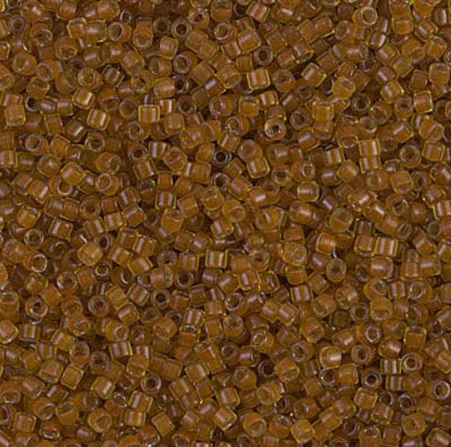 DB1391 11/0 Mustard Lined Amber Miyuki Delica
