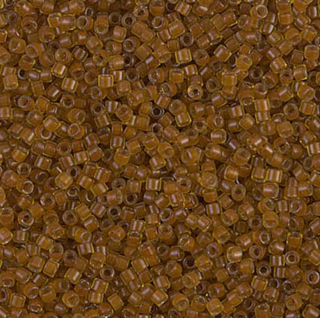 DB1391 11/0 Mustard Lined Amber Miyuki Delica