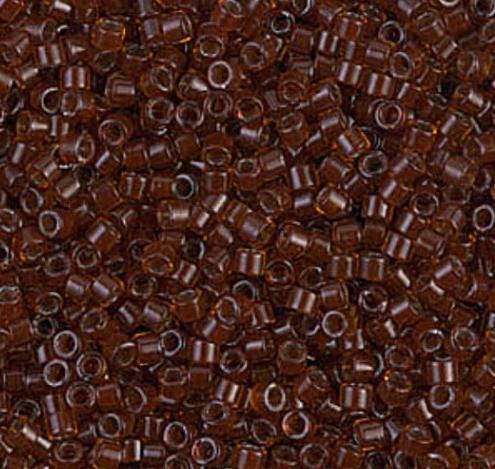 DB1392 11/0 Dark Topaz Lined Root Beer Miyuki Delica