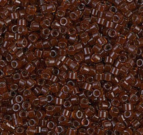 DB1392 11/0 Dark Topaz Lined Root Beer Miyuki Delica