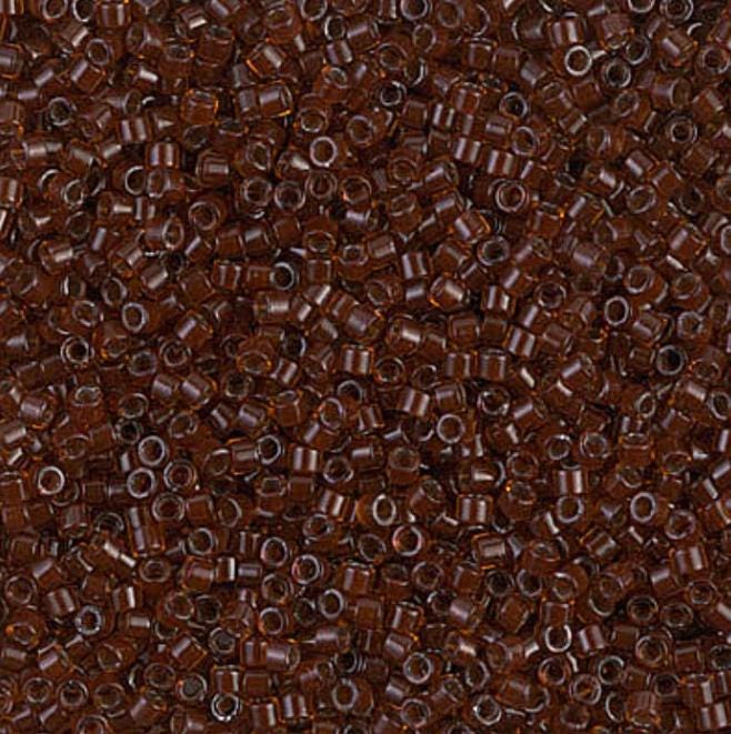 DB1392 11/0 Dark Topaz Lined Root Beer Miyuki Delica