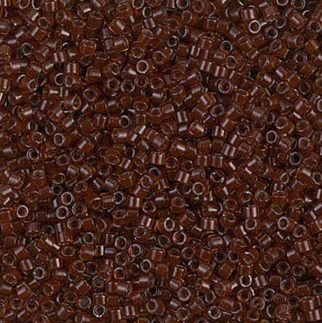 DB1392 11/0 Dark Topaz Lined Root Beer Miyuki Delica