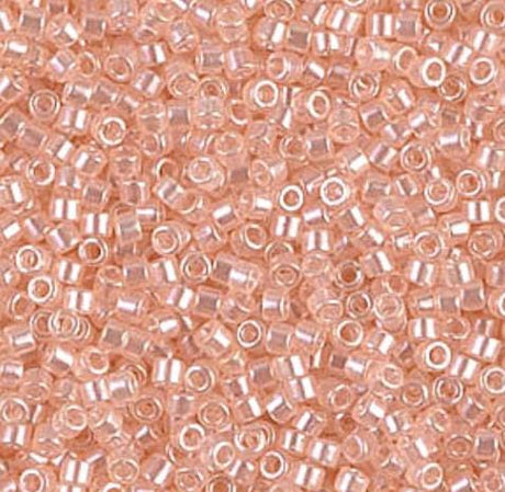 DB1479-1 11/0 Transparent Pale Peach Luster Miyuki Delica