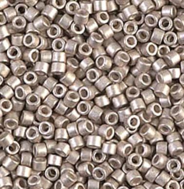 DB1158 11/0 Galvanized Semi-Frosted Lt Smoky Amethyst Miyuki Delica