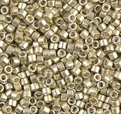 DB1151 11/0 Galvanized Semi-Frosted Silver Miyuki Delica