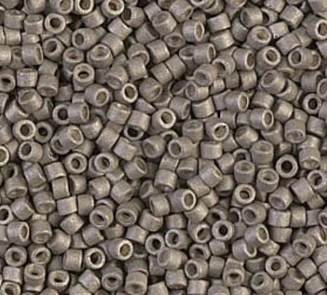 DB1169 11/0 Galvanized Matte Pewter Miyuki Delica