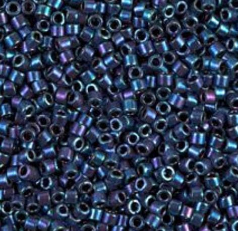 DB1005 11/0 Metallic Royal Purple Gold Iris Miyuki Delica