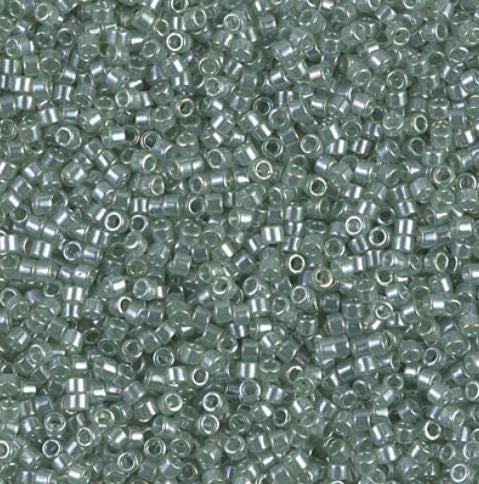 DB1484 11/0 Transparent Light Moss Green Luster Miyuki Delica