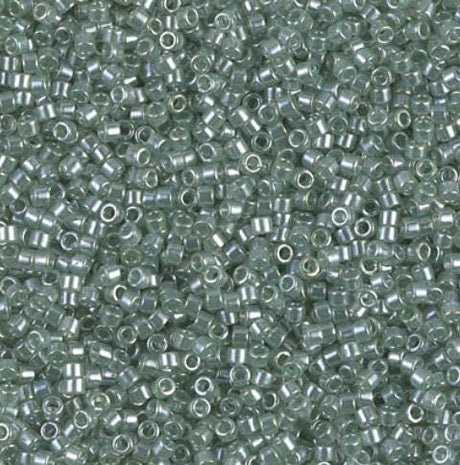 DB1484 11/0 Transparent Light Moss Green Luster Miyuki Delica