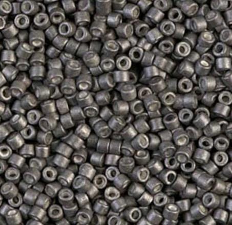 DB1175 11/0 Galvanized Matte Graphite Miyuki Delica