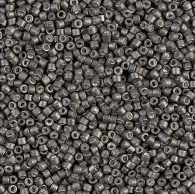 Galvanized Matte Graphite Miyuki Delica 11/0 DB1175