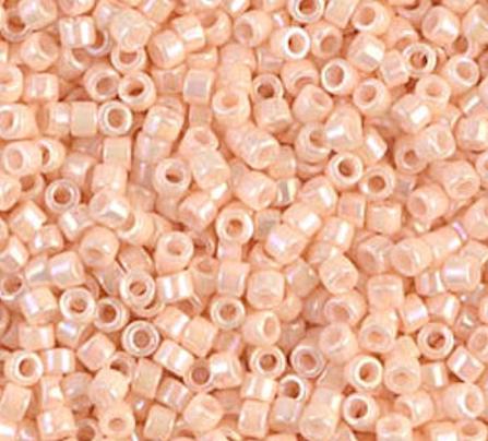 DB1502 11/0 Opaque Light Peach AB Miyuki Delica
