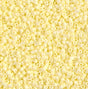 DB1511 11/0 Matte Opaque Pale Yellow AB Miyuki Delica