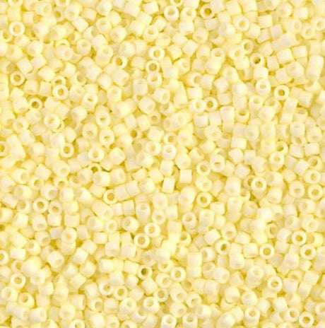 DB1511-1 11/0 Matte Opaque Pale Yellow Miyuki Delica