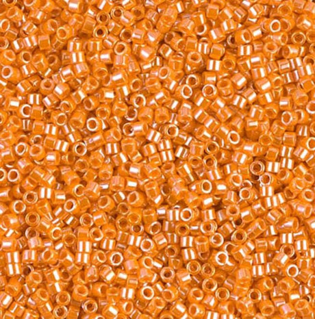 DB1563 11/0 Opaque Mandarin Luster Miyuki Delica