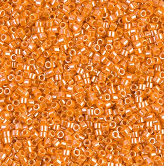 DB1563 11/0 Opaque Mandarin Luster Miyuki Delica