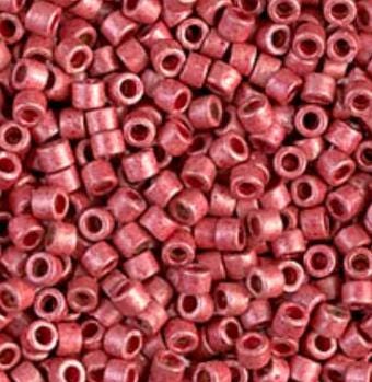 DB1841F 11/0 Duracoat Galvanized Matte Lt Cranberry Miyuki Delica