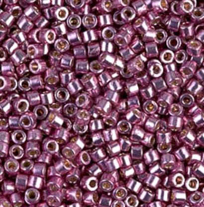Delica, 11/0 Duracoat Galvanized Dusty Orchid, DB1848 Miyuki Delica-5 grams