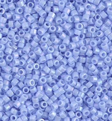 DB1596 11/0 Matte Opaque Agate Blue AB Miyuki Delica