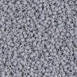 DB1598 11/0 Matte Opaque Ghost Gray AB Miyuki Delica