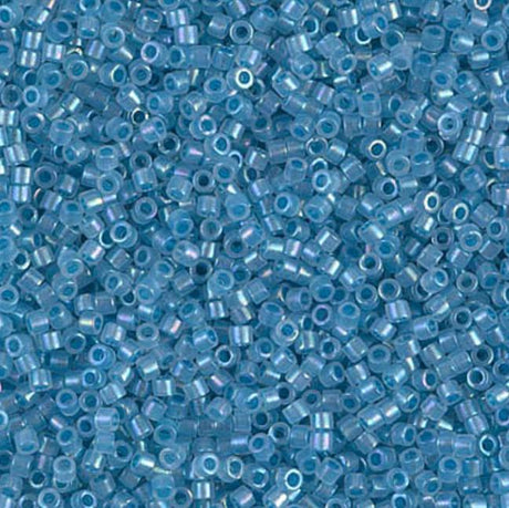 Sparkling Sky Blue Lined Opal AB Miyuki Delica 1/0 DB1761