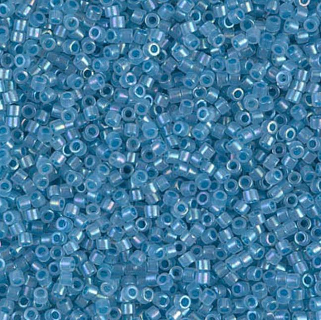 Sparkling Sky Blue Lined Opal AB Miyuki Delica 1/0 DB1761