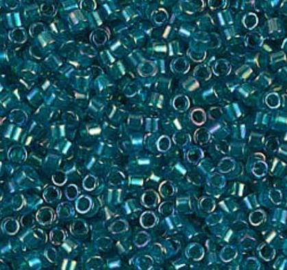 Emerald Lined Aqua AB Miyuki Delica 11/0 DB1764