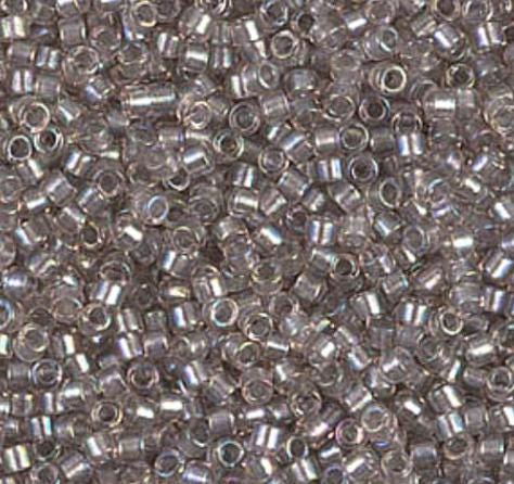 DB1772 11/0 Sparkling Pewter Lined Crystal AB Miyuki Delica
