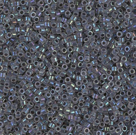 Gray Lined Opal AB Miyuki Delica 11/0 DB1774