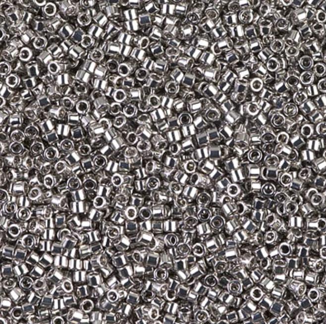 Palladium Plated Miyuki Delica 11/0 DB0038 11/0