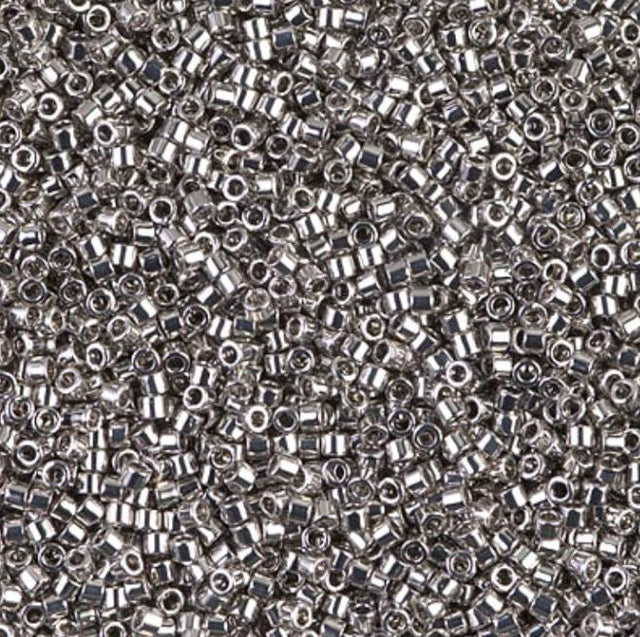 Palladium Plated Miyuki Delica 11/0 DB0038 11/0