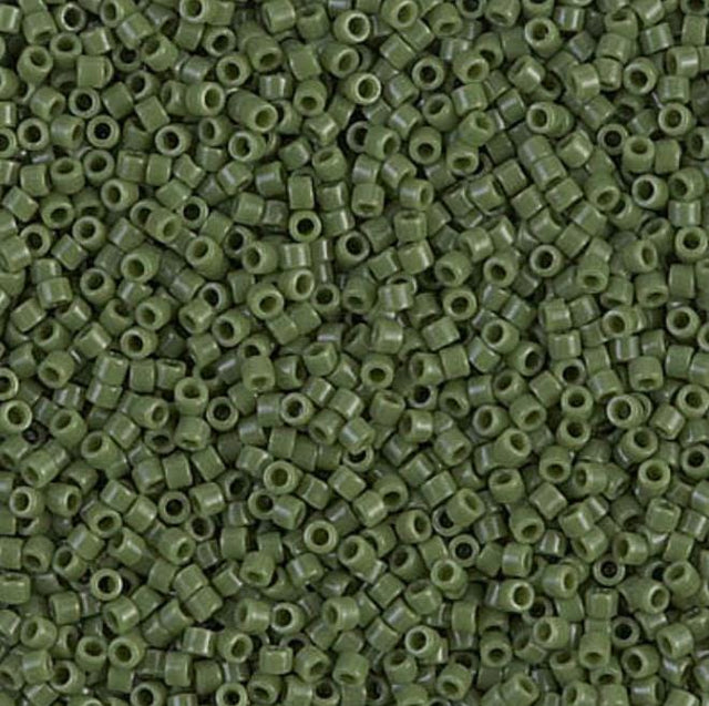 Opaque Avocado, 11/0 Miyuki Delica Bead, DB1135 - 5 Grams