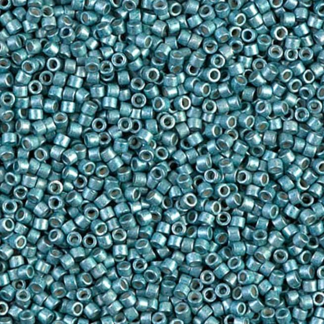 Galvanized Semi-Frosted Dark Aqua Miyuki Delica 11/0 DB1183