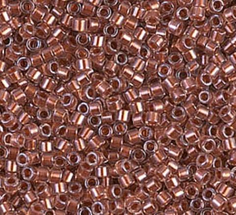 DB1704 11/0 Copper Pearl Lined Pink Mist Miyuki Delica