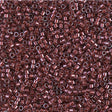 DB1705 11/0 Copper Pearl Lined Transparent Dark Cranberry Miyuki Delica