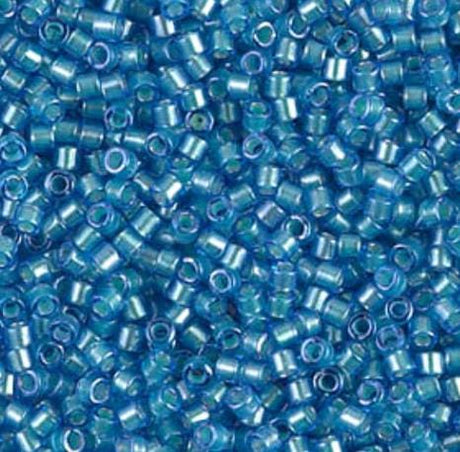DB1709 11/0 Mint Pearl Lined Azure Miyuki Delica
