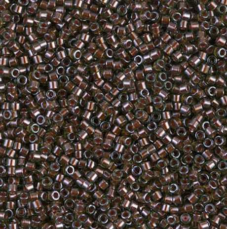 DB1710 11/0 Copper Pearl Lined Olive Miyuki Delica